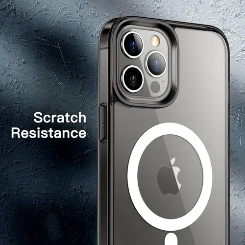 Miniatura 7 de JETech Funda magnética para iPhone 12 Pro Max de 6.7 pulgadas, compatible con carga inalámbrica MagSafe, a prueba de golpes, parte trasera