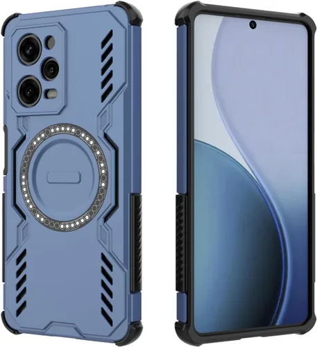 Miniatura 11 de Diseño de funda de teléfono para Redmi Note 12 Pro 5G (6.67 pulgadas), funda a prueba de golpes con anillo magnético, color negro