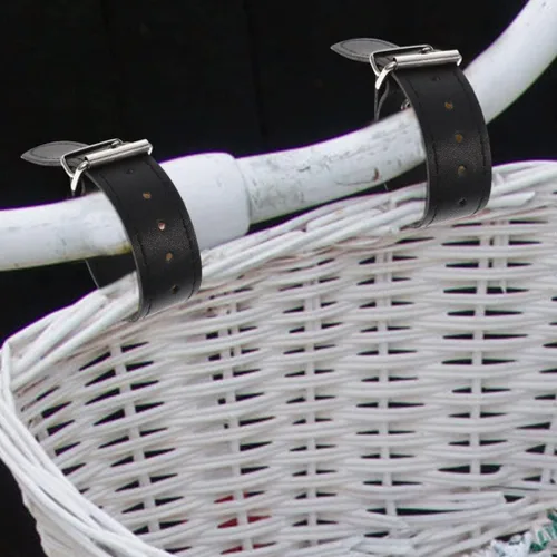 Miniatura 2 de Correas delanteras para bicicleta, 2 pares de correas de cesta de bicicleta, correas ajustables para cesta de bicicleta, correas delanteras