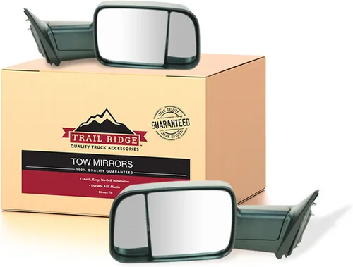 Miniatura 15 de Trail Ridge Juego de espejos de remolque de 2 piezas para el lado del conductor y del pasajero compatible con Ford F-150 FO1320479 FO1321479