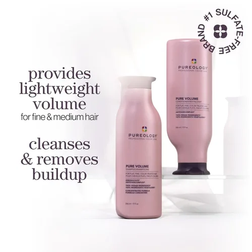Miniatura 4 de Pureology Pure Volume Shampoo and Conditioner Set - For Flat, Fine and Color-Treated Hair, Sulfate-Free