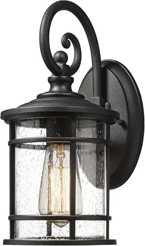 Miniatura 11 de Emliviar Paquete de 2 Apliques de Pared Exteriores, Linternas Antioxidantes para Exteriores Lámparas de Pared, Iluminación de Patio Estilo Granja