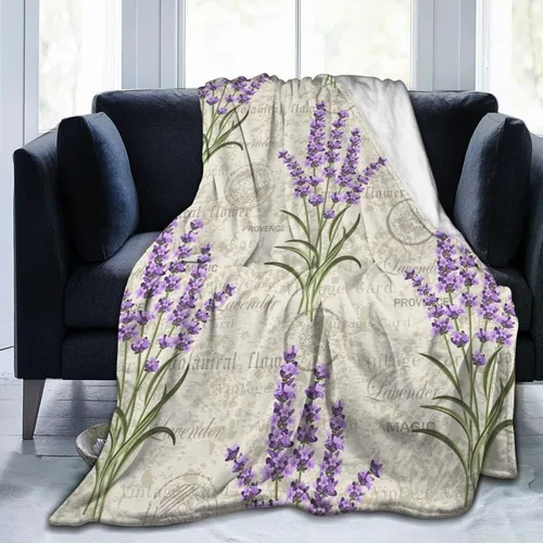 Miniatura 10 de Perinsto Manta floral de crisantemo rojo y rosa, ultra suave y cálida para todas las estaciones, manta decorativa de vellón para cama, silla