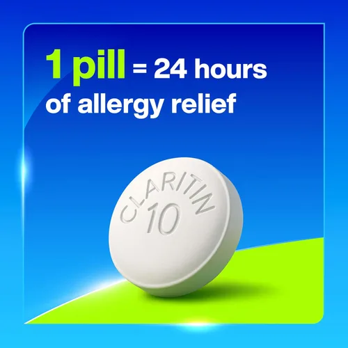 Miniatura 6 de Claritin Medicamento para la alergia para adultos, pastillas de loratadina sin somnolencia de 10 mg de 24 horas, antihistamínico, 30 tabletas + 1
