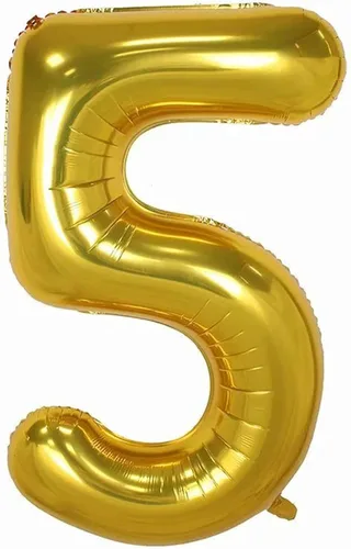 Miniatura 9 de Globo dorado del número 1, 40 pulgadas