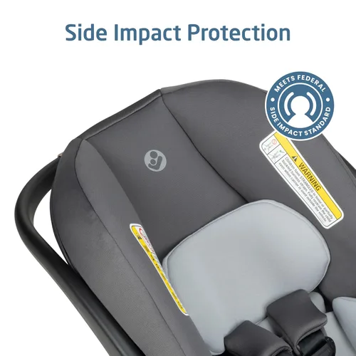 Miniatura 8 de Maxi-Cosi Mico Pro Asiento de automóvil infantil para bebé con base, silla ventilada, almohadilla suave para reposacabezas, pestillo de fácil