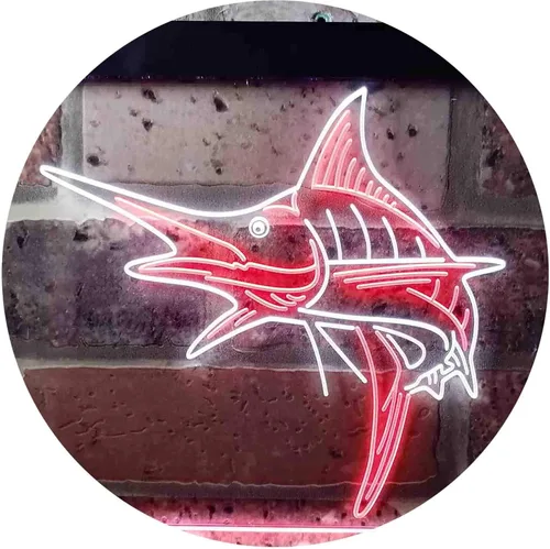 Miniatura 14 de ADVPRO Marlin Fish Room Man Cave Dual Color LED Neon Sign Blue & Red 12 x 8 Inches st6s32-i3723-br