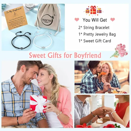 Miniatura 6 de UNGENT THEM Pulseras "I Love You" en 100 Idiomas, Regalos para Parejas para Novio, Novia, Mi Amor, Alma Gemela, Regalo de Aniversario, Día de San