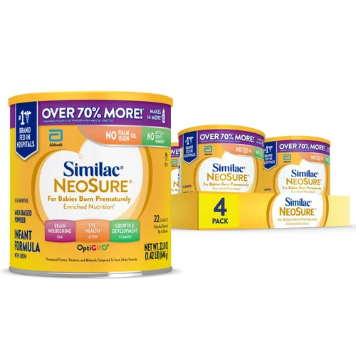 Miniatura 12 de Fórmula para infantes con hierro Similac NeoSure, Sim-9551, Polvo, Amarillo, 6, 6