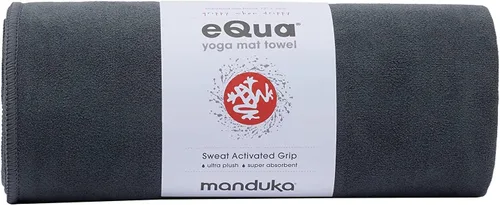 Miniatura 4 de Manduka eQua - Toalla para esterilla de yoga caliente, agarre activado por humedad instantánea, microfibra ultra suave, secado rápido, lista