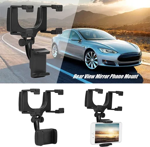 Miniatura 9 de Clip de agarre universal para espejo retrovisor de coche, soporte universal para teléfono celular para iPhone Samsung HTC GPS Smartphone