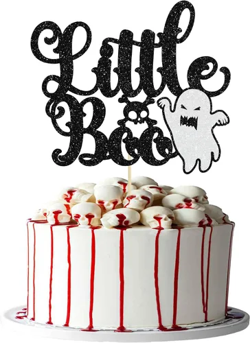 Miniatura 13 de Gyufise 24 adornos para cupcakes de Halloween con calabaza, fantasma, purpurina negra, decoraciones para cupcakes para niños, decoración de fiesta