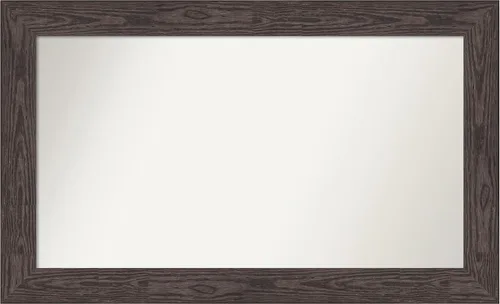 Miniatura 394 de Amanti Art Espejo personalizado, espejo de baño negro puente, espejo de pared o espejo de tocador de baño sobre el fregadero (26 x 26 pulgadas)