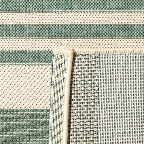 Miniatura 116 de SAFAVIEH Courtyard Collection - Alfombra decorativa, 2.3 x 5 pies, beige y verde oscuro, para interior/exterior, resistente a la intemperie