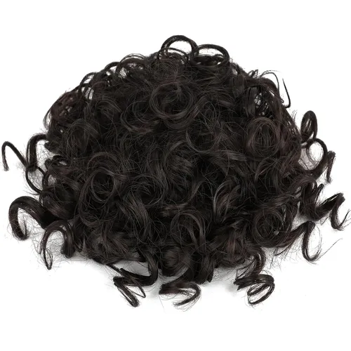 Miniatura 2 de Lommel - Extensiones de cabello estilo moño desordenado para mujer, 70g, con cordón elástico, ondas sueltas y rizadas, extensiones de cabello Marrón