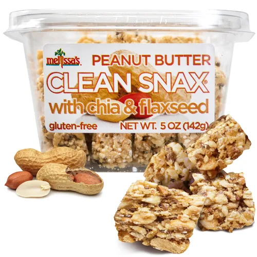 Miniatura 11 de Melissa's Clean Snax® con chía y linaza, aperitivos envasados sin gluten, todos naturales, sabores no artificiales añadidos, aperitivos crujientes