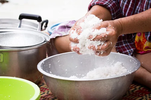 Miniatura 5 de Mooninja Rallador de coco Raspador Triturador Cabeza de hoja plana Pequeño Utensilios Manual Máquina Cuchillo para Alimentos Molinillo de Mano