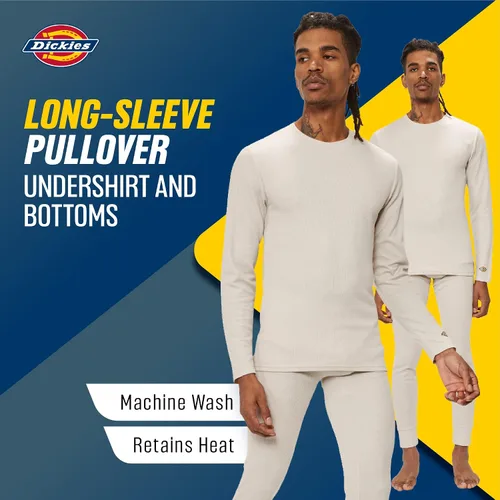 Miniatura 4 de Dickies Conjunto de ropa interior térmica Long Johns para hombre juego de capa base de 2 piezas para clima frío para hombre