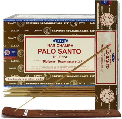 Miniatura 22 de TRUMIRI Paquete de soportes para incienso con varillas de incienso Satya Sai Baba Nagchampa de 3.53 oz (100 g) - Paquete de 1