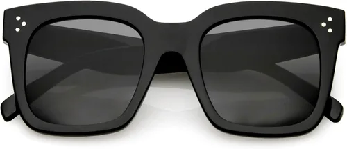 zeroUV - Gafas de sol cuadradas retro de moda de gran tamaño para mujer estilo vintage 1.969 pulgadas