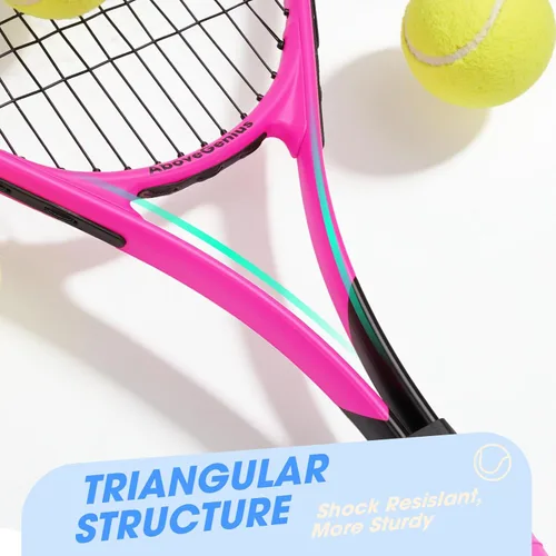 Miniatura 4 de AboveGenius Juego de raquetas de tenis de 27 pulgadas, paquete de 2 raquetas de tenis para adultos para principiantes e intermedios, cabeza de gran