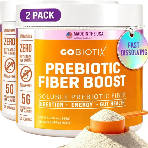 Miniatura 8 de Suplemento de fibra prebiótica: Ayuda a la salud intestinal y la regularidad digestiva, Suplemento de fibra en polvo soluble para mujeres y hombres