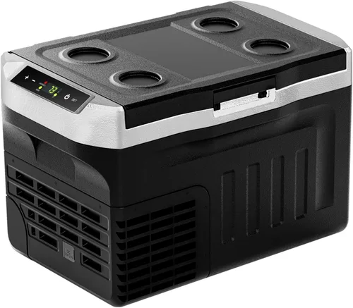 Miniatura 9 de EUHOMY Refrigerador de 12 voltios, enfriador de 22 cuartos (21 L) 12 V, enfriador eléctrico de compresor -4 ℉ ~ 68 ℉, refrigerador de 12 V 12/24 V
