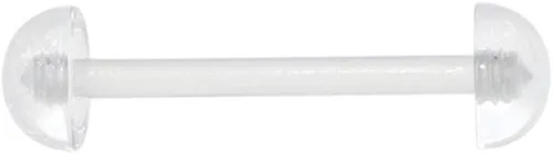 Miniatura 4 de Oasis Plus Piercing de media bola para pezón, 10 unidades, 14G, transparente, flexible, para pezón, 0.236 in, media bola, Plástico