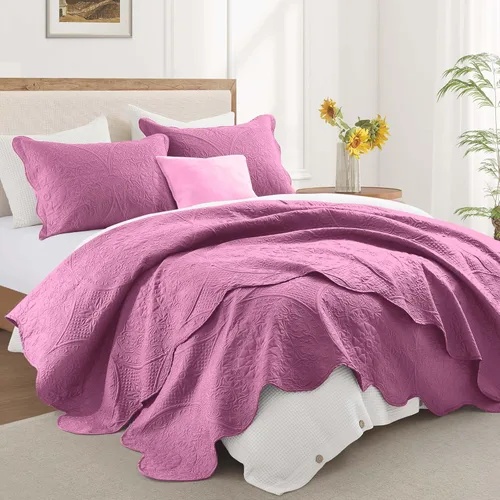 Miniatura 32 de MOONLIGHT20015 Edredón tamaño King (106 x 96 pulgadas) con 2 fundas de almohada (20 x 36 + 2 pulgadas) para todas las estaciones, juego de cama Azul