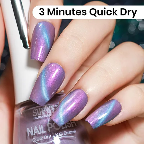 Miniatura 2 de Esmalte de uñas de ojo de gato con perla de sirena, secado rápido, esmalte de uñas magnético sin gel con imán, esmalte de uñas de ojo de gato