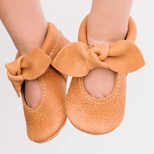 Miniatura 5 de Freshly Picked - Primer par de zapatos de suela suave - Mocasines con lazo anudado - Zapatos para bebéniño - Varios colores en varios tamaños, Zion