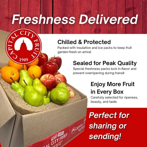 Miniatura 2 de Capital City Fruit Gourmet - Caja de regalo de frutas frescas mezcladas (32 piezas)