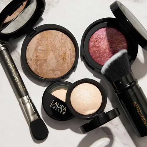 Miniatura 7 de LAURA GELLER NEW YORK Kit de Rutina Diaria (4 PC): Base Baked Balance-n-Brighten, Medium + Brocha Kabuki Retráctil + Blush-N-Brighten, Tropic Hues +