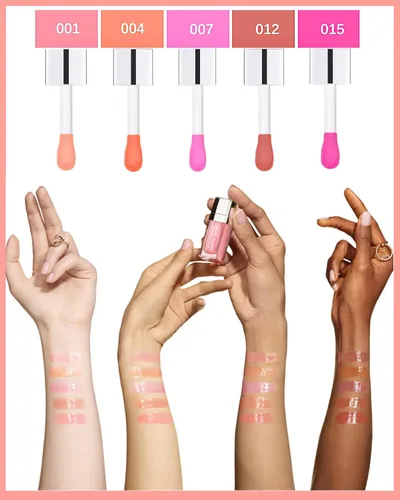 Miniatura 4 de Aceite de labios que brilla intensamente, brillo hidratante para labios, aceite labial Glow Reviver, tinte de aceite hidratante de larga duración