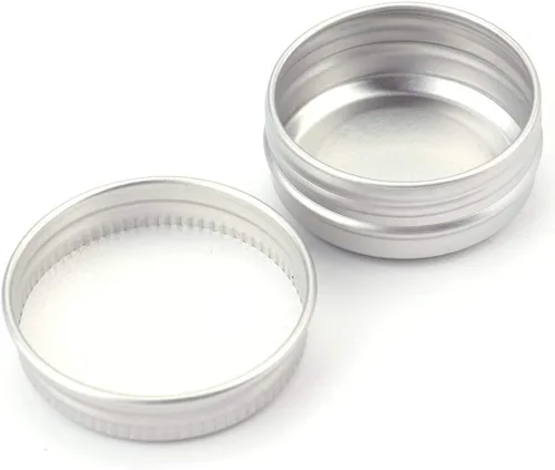 Miniatura 2 de Tosnail Paquete de 96 mini latas redondas de 0.5 oz/0.5 fl oz con tapas de rosca, recipientes de aluminio vacíos de estaño, tarros de almacenamiento
