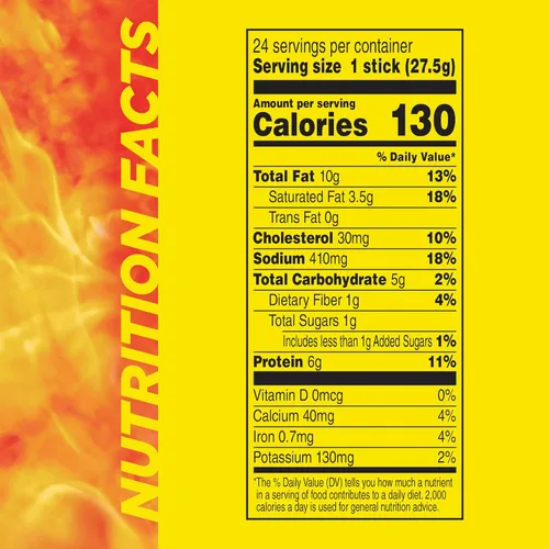 Miniatura 2 de Slim Jim - Palito de carne ahumada gigante, sabor Hot AF, apto para Keto, 0.97 oz 24 palitos