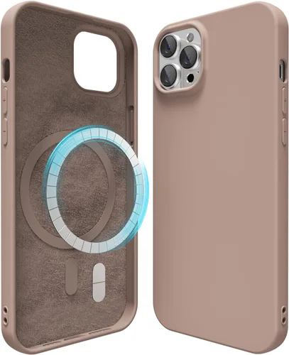 Miniatura 71 de oakxco Funda de silicona para iPhone 12 Pro Max, magnética, compatible con carga inalámbrica Magsafe, cubierta protectora de goma suave y delgada