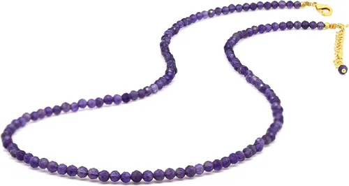 Miniatura 64 de Gempires - Collar de cuentas de piedras naturales hechas a mano, joyería de cristal hipoalergénica de 20 pulgadas, chapado en oro, joyería de moda