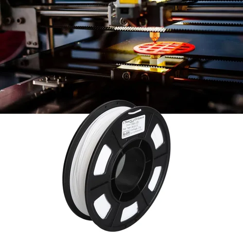 Miniatura 4 de Tyenaza Filamento de impresora 3D, blanco de 0.069 in, 8.8 onzas, peso neto de 180 a 410.0 °F para reemplazo de recarga de impresión 3D