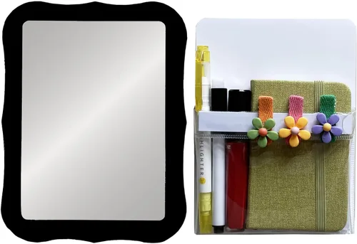 Miniatura 13 de Kit de accesorios de casillero negro para niñas, artículos esenciales de regreso a clases, 11 piezas, organizador de casillero para trabajo