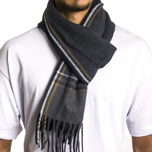 Miniatura 96 de Alpine Swiss Bufanda a cuadros para hombre, ultra suave, chal de invierno, cálido, ligero, para clima frío