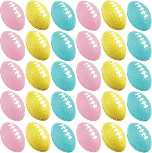 Miniatura 9 de Blulu Paquete de 30 mini bolas de fútbol de espuma para el estrés a granel de 2.17 pulgadas para niños y adultos, regalo de fiesta escolar, pequeño