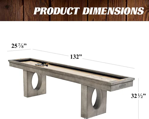 Miniatura 2 de Barrington Shuffleboard Múltiples estilos, colección clásica de juegos de arcade, diseños duraderos y elegantes con juegos de disco, perfecto