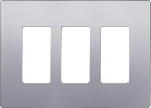 Miniatura 59 de ENERLITES Placas de pared decorativas sin tornillos, cubiertas de tomacorrientes seguras para niños, tamaño de 4 posiciones, 4.68" H x 8.30" L, Negro