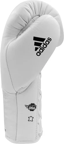 Miniatura 8 de adidas Guantes de boxeo Speed 500 Pro - Guantes de entrenamiento de cuero genuino para hombres y mujeres, bolsa pesada con cordones y guantes