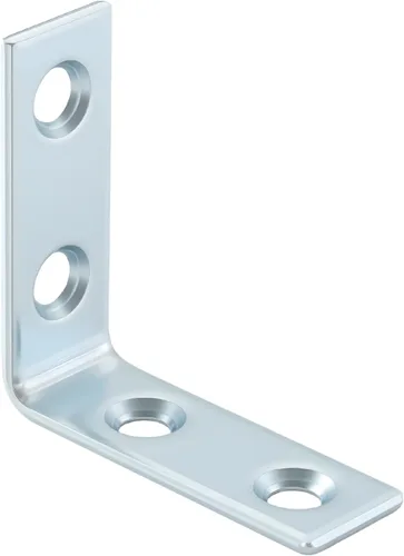 Miniatura 8 de Paquete de 40 soportes de esquina en L, soportes pequeños de metal en L para madera, soportes de acero de 1.5 pulgadas en ángulo recto para estantes