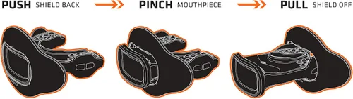 Miniatura 3 de Shock Doctor 39-99-31 Protector bucal Interchange Plata Cromo OSFA-OSFA