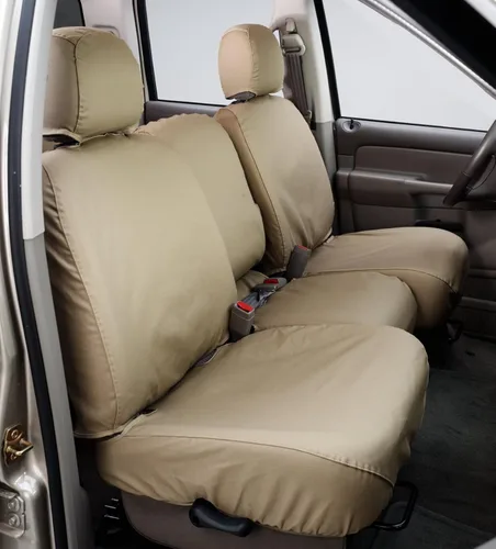 Miniatura 2 de Covercraft SS2382PCCH Fundas de asiento delantero de ajuste personalizado, tela de polialgodón, negro carbón Negro (Charcoal Black)