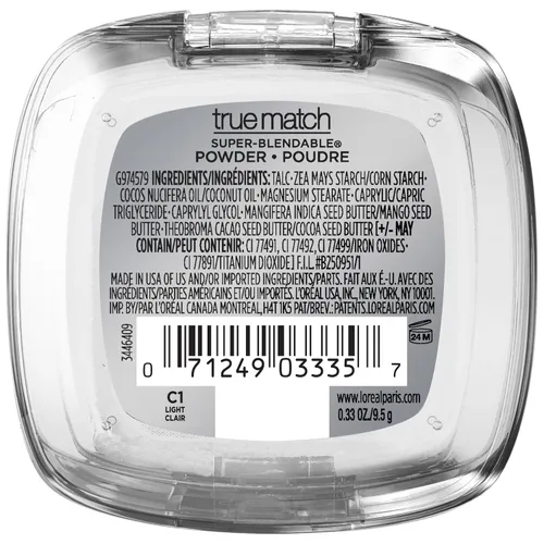 Miniatura 7 de L 'Oreal Paris, True Match, Polvo, 0.33 onzas, Alabaster