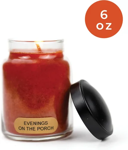 Miniatura 2 de A Cheerful Giver - Tarro de vidrio perfumado Evenings On The Porch Baby (6 onzas) con tapa y fragancia fiel a la vida, fabricada en Estados Unidos
